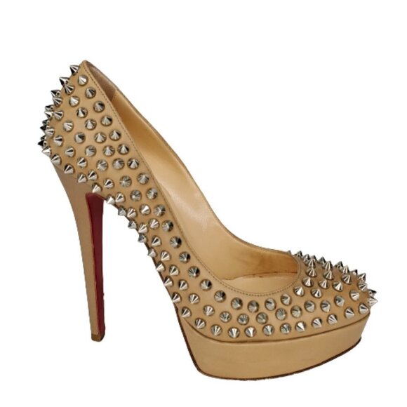 Christian Louboutin Bianca Spikes 140 Platform Pumps - Picture 1 of 6